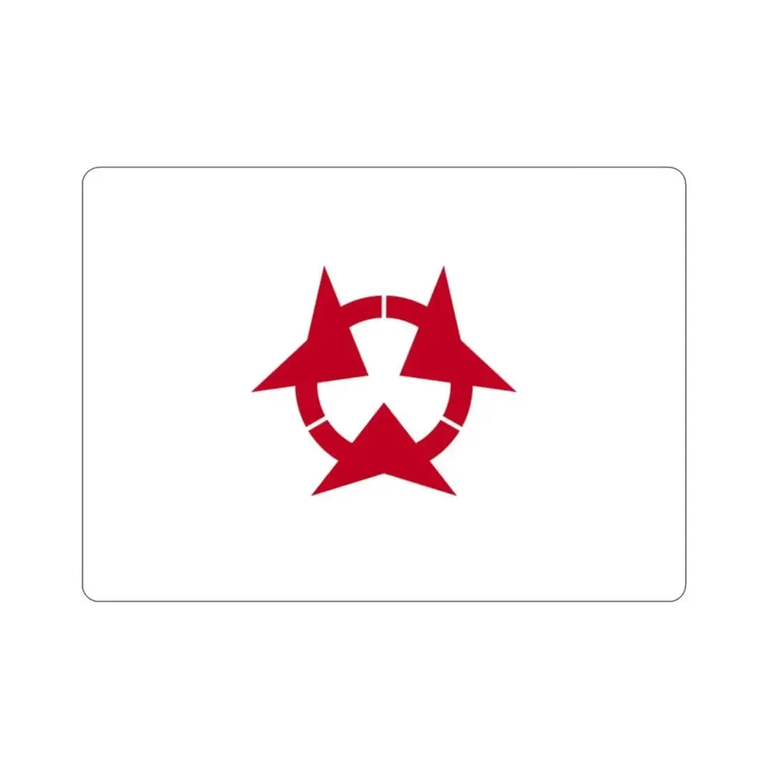 Flag of Oita Prefecture Japan STICKER Vinyl Die-Cut Decal - The Sticker Space