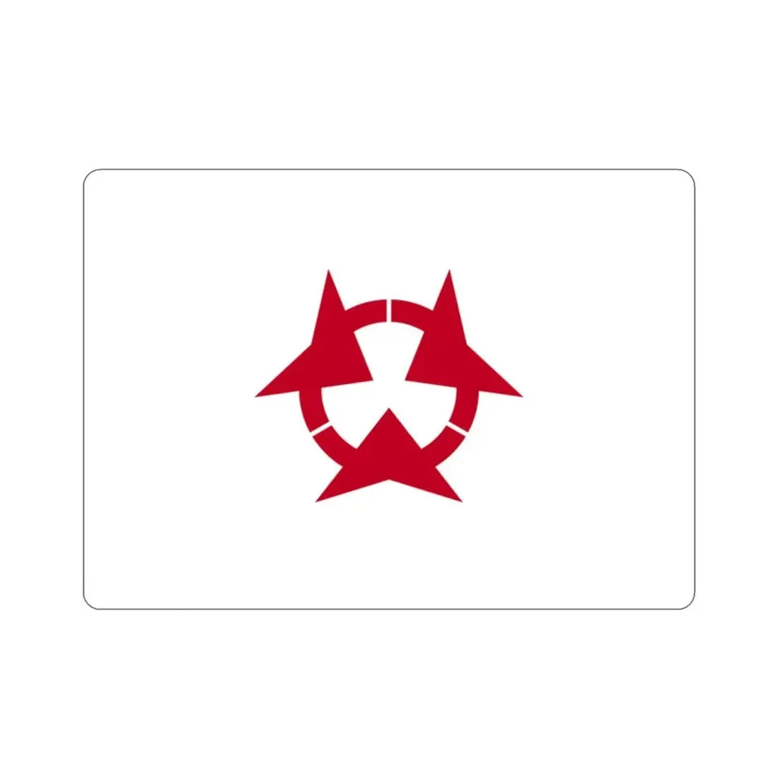 Flag of Oita Prefecture Japan STICKER Vinyl Die-Cut Decal - The Sticker Space
