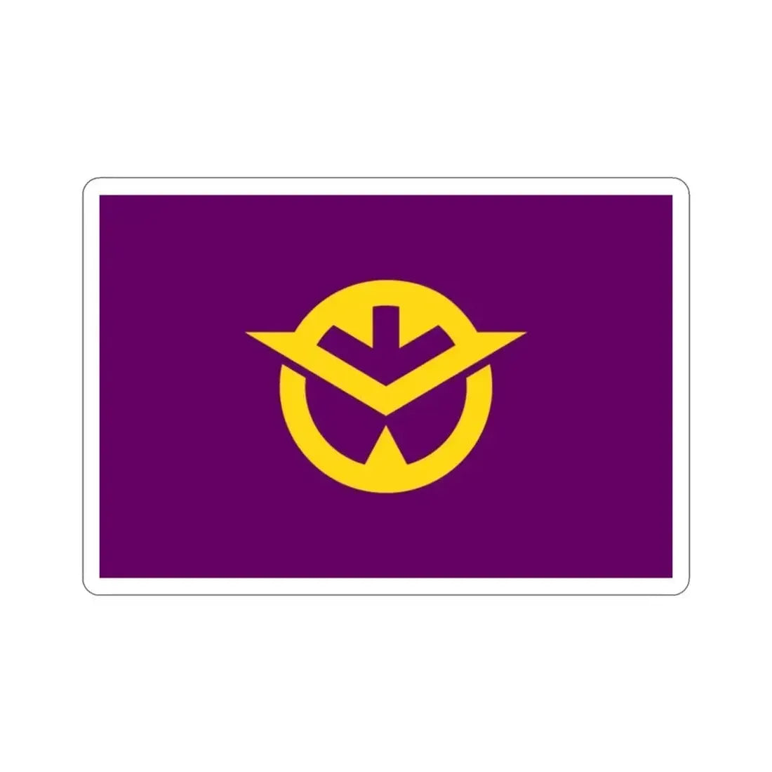 Flag of Okayama Prefecture Japan STICKER Vinyl Die-Cut Decal 2 Inch - The Sticker Space