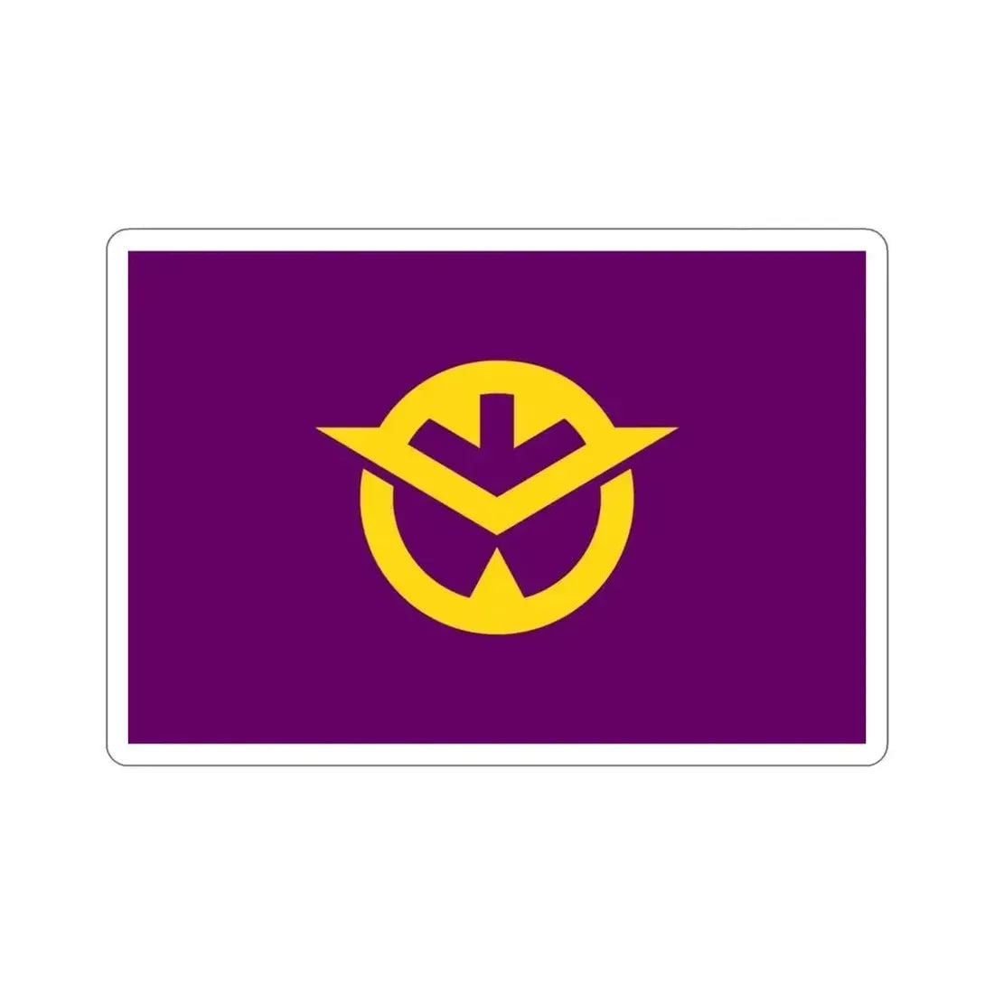 Flag of Okayama Prefecture Japan STICKER Vinyl Die-Cut Decal 3 Inch - The Sticker Space