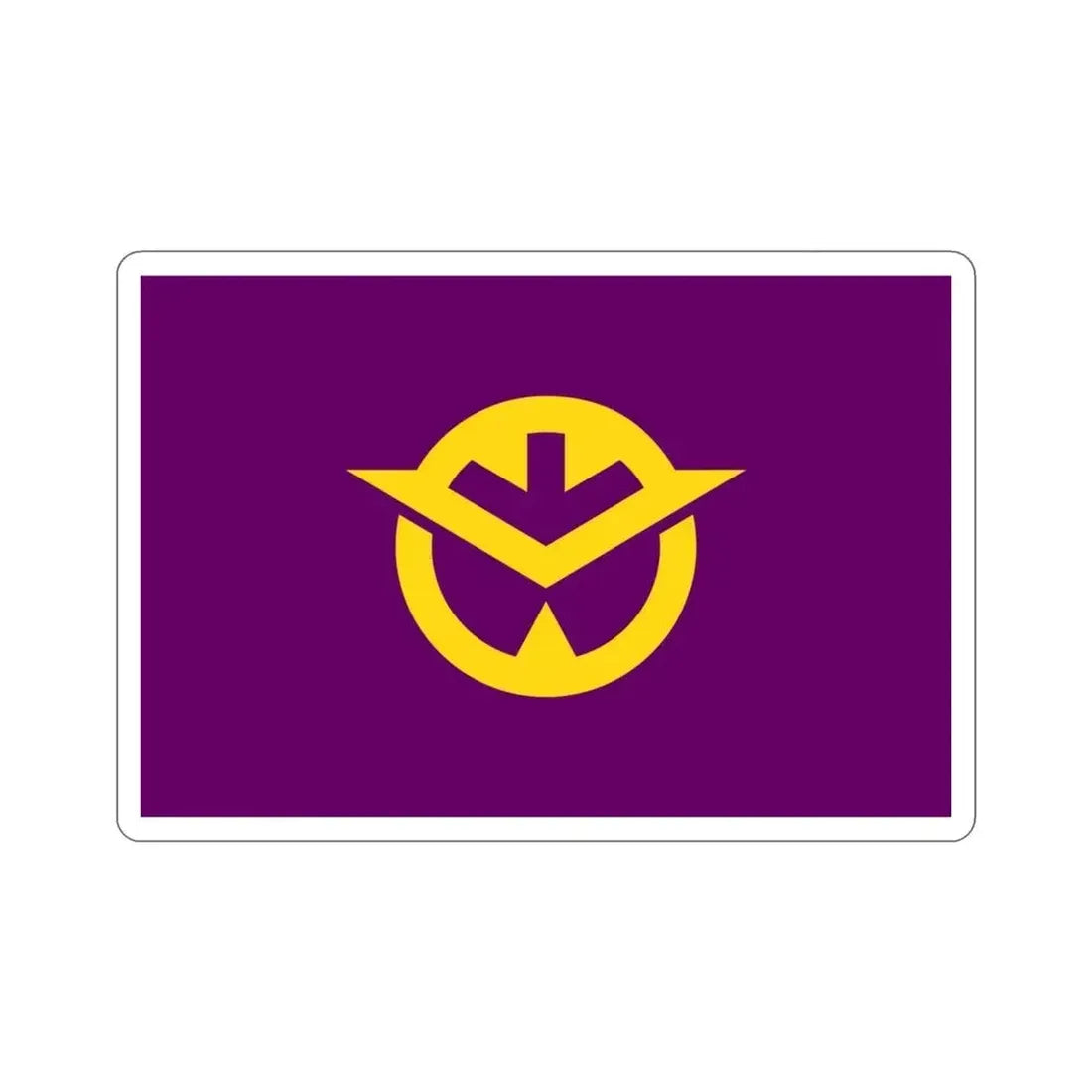 Flag of Okayama Prefecture Japan STICKER Vinyl Die-Cut Decal 3 Inch - The Sticker Space
