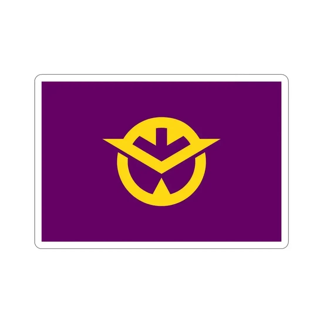 Flag of Okayama Prefecture Japan STICKER Vinyl Die-Cut Decal 5 Inch - The Sticker Space