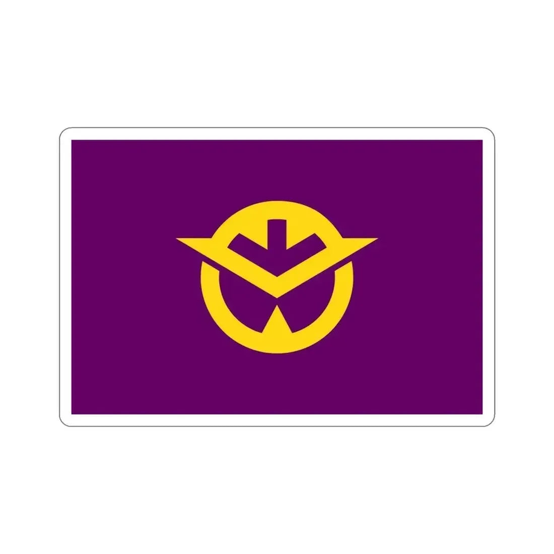 Flag of Okayama Prefecture Japan STICKER Vinyl Die-Cut Decal 6 Inch - The Sticker Space