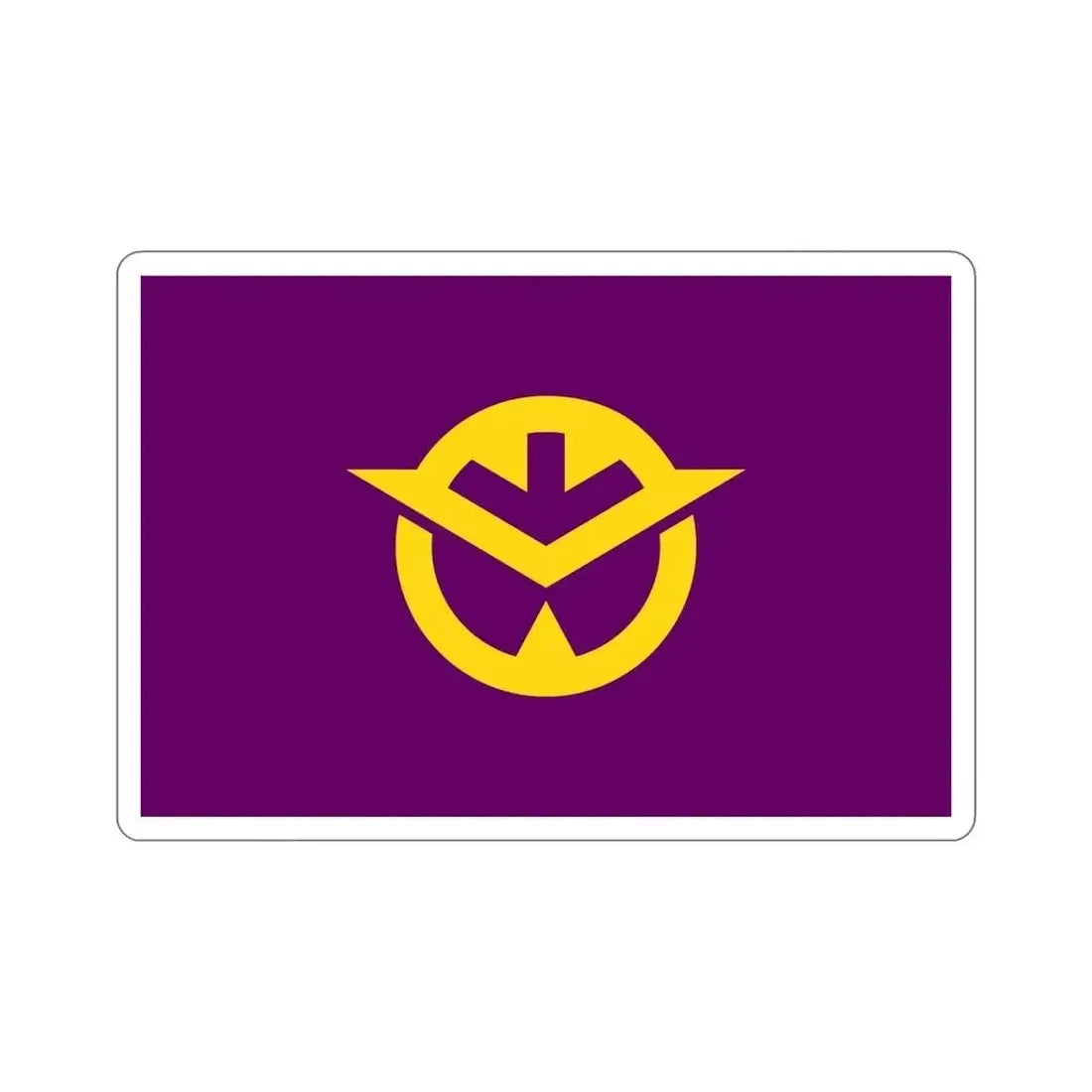 Flag of Okayama Prefecture Japan STICKER Vinyl Die-Cut Decal - The Sticker Space