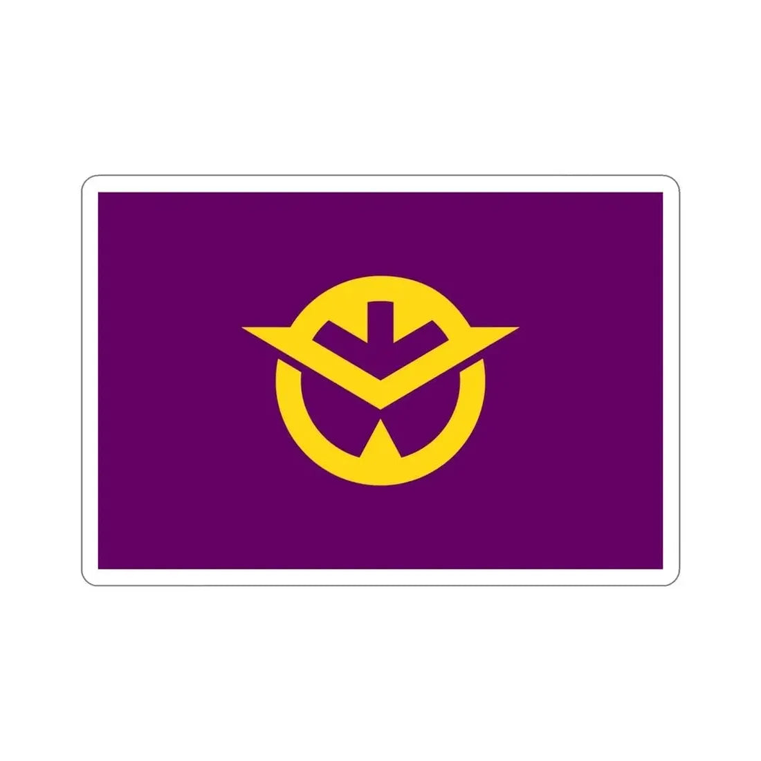 Flag of Okayama Prefecture Japan STICKER Vinyl Die-Cut Decal - The Sticker Space