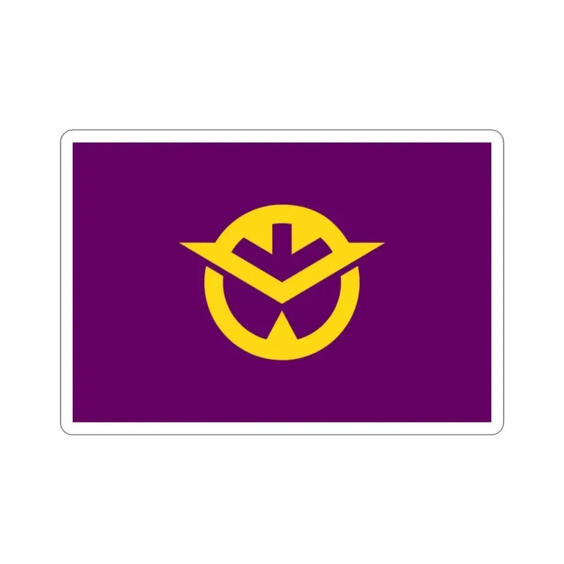 Flag of Okayama Prefecture Japan STICKER Vinyl Die-Cut Decal - The Sticker Space