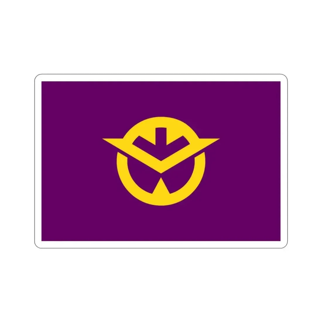 Flag of Okayama Prefecture Japan STICKER Vinyl Die-Cut Decal - The Sticker Space