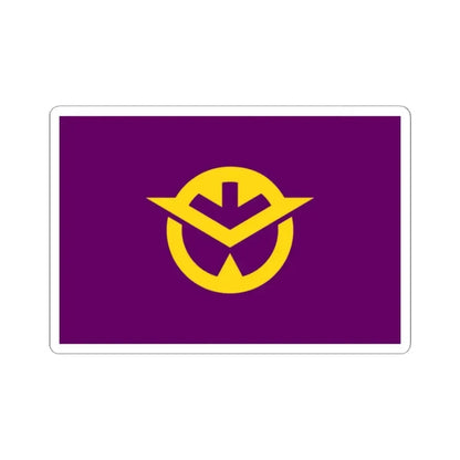 Flag of Okayama Prefecture Japan - STICKER Vinyl Kiss-Cut Decal 2 Inch White - The Sticker Space
