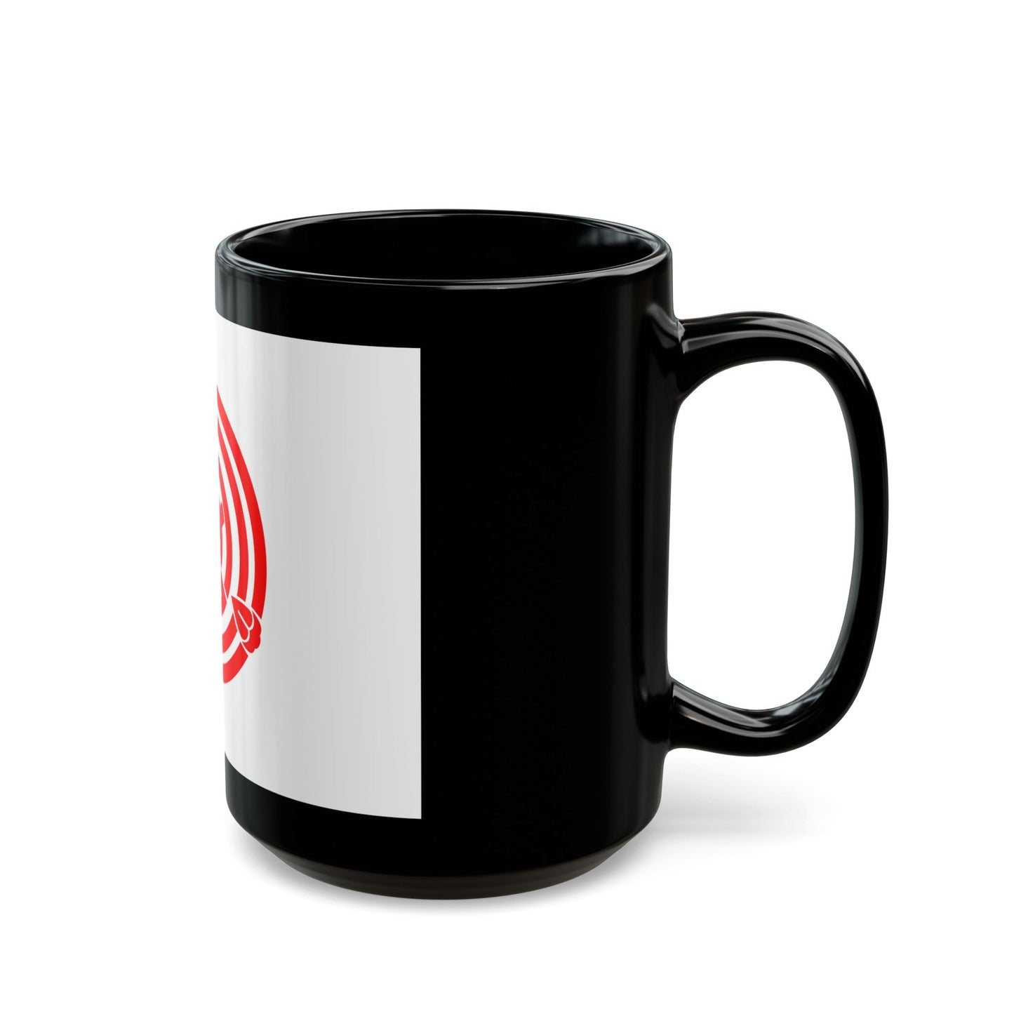 Flag of Okazaki Aichi Japan - Black Coffee Mug-The Sticker Space