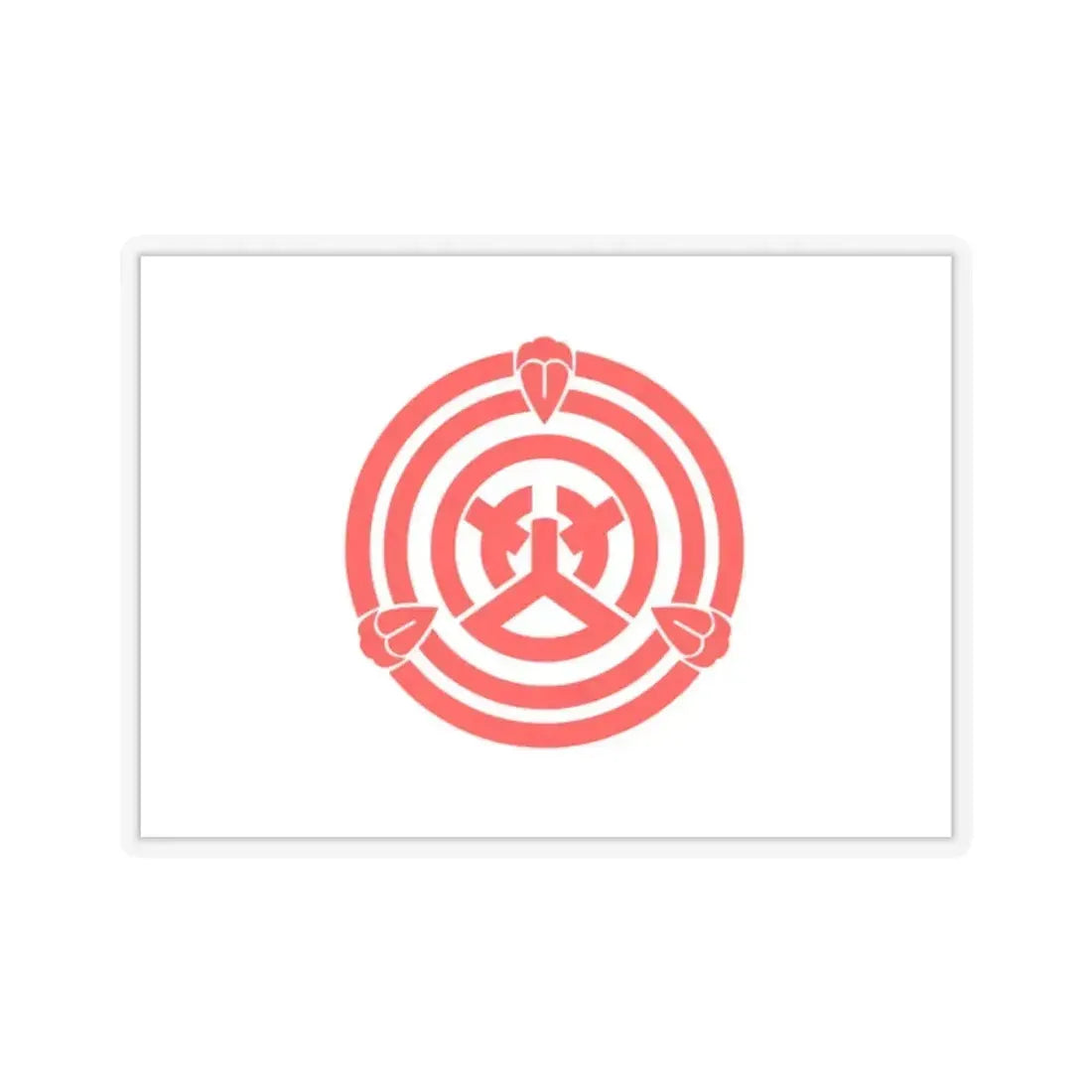 Flag of Okazaki Aichi Japan - STICKER Vinyl Kiss-Cut Decal 2 Inch Transparent - The Sticker Space