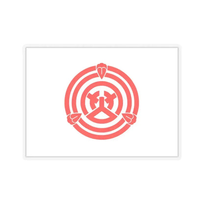 Flag of Okazaki Aichi Japan - STICKER Vinyl Kiss-Cut Decal 2 Inch Transparent - The Sticker Space