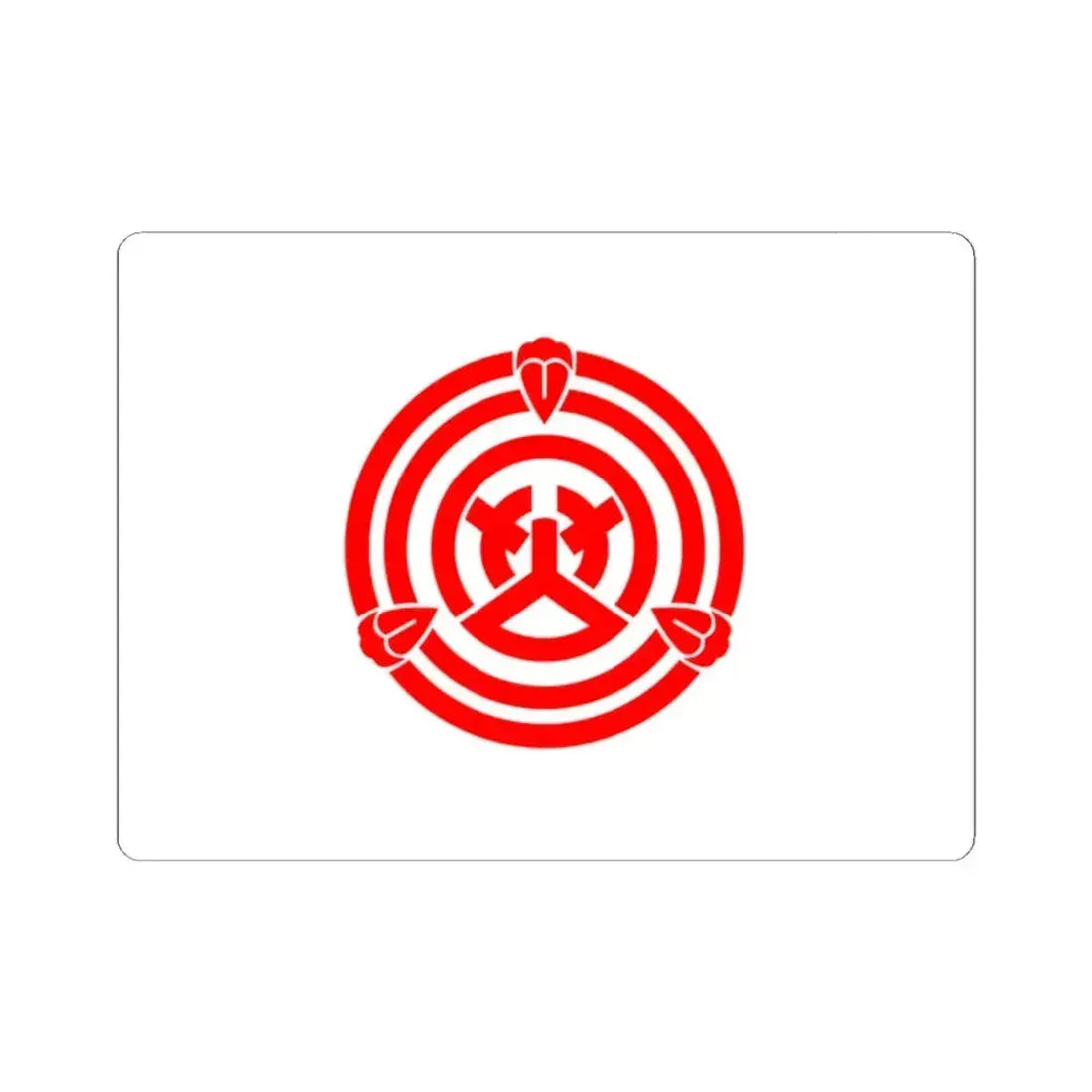 Flag of Okazaki Aichi Japan - STICKER Vinyl Kiss-Cut Decal 2 Inch White - The Sticker Space