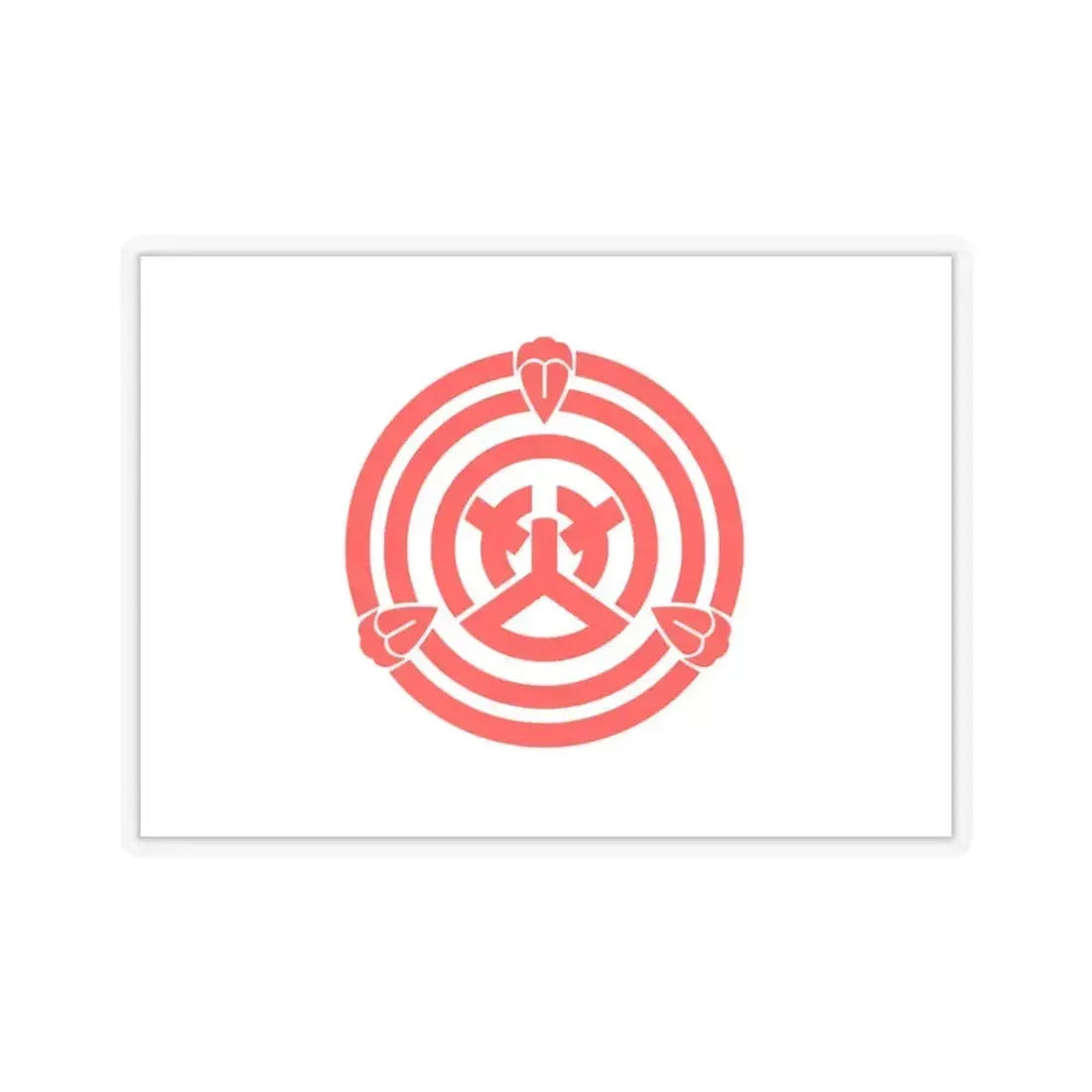 Flag of Okazaki Aichi Japan - STICKER Vinyl Kiss-Cut Decal 3 Inch Transparent - The Sticker Space