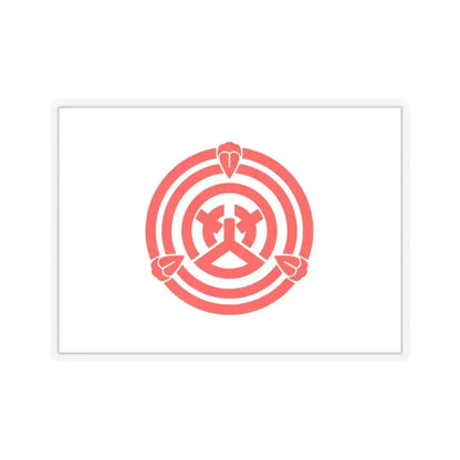 Flag of Okazaki Aichi Japan - STICKER Vinyl Kiss-Cut Decal 3 Inch Transparent - The Sticker Space