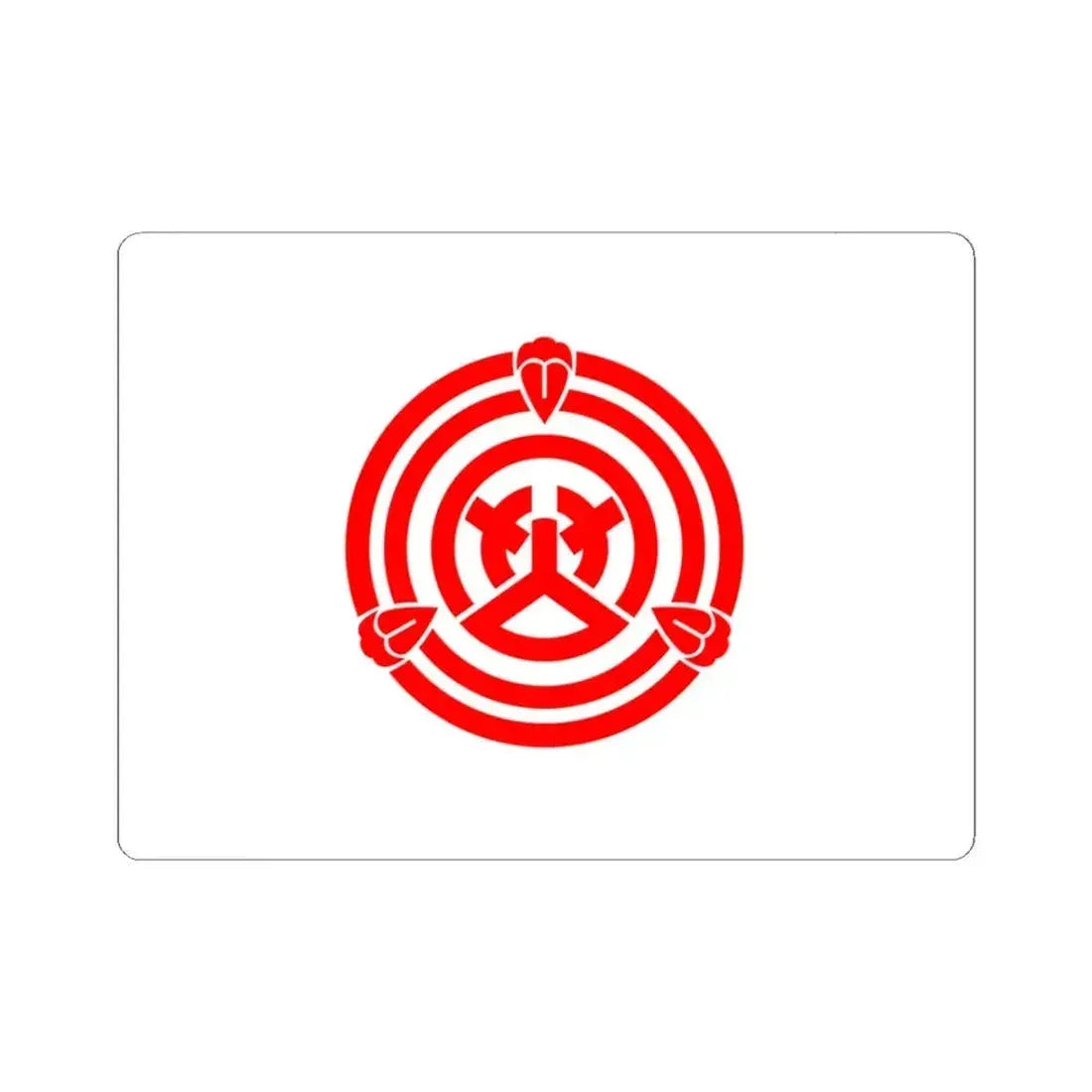 Flag of Okazaki Aichi Japan - STICKER Vinyl Kiss-Cut Decal 3 Inch White - The Sticker Space