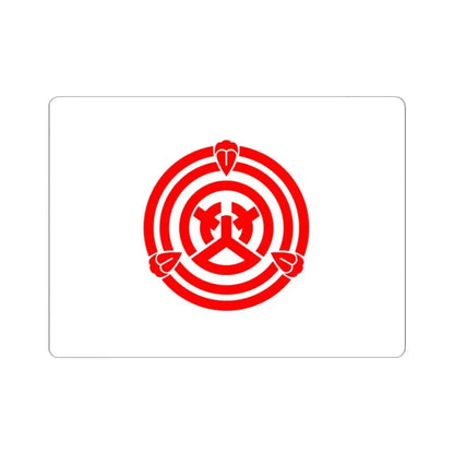 Flag of Okazaki Aichi Japan - STICKER Vinyl Kiss-Cut Decal 3 Inch White - The Sticker Space