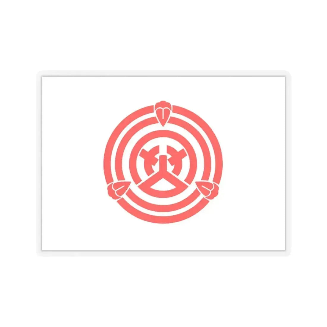 Flag of Okazaki Aichi Japan - STICKER Vinyl Kiss-Cut Decal 4 Inch Transparent - The Sticker Space