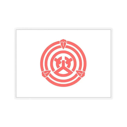 Flag of Okazaki Aichi Japan - STICKER Vinyl Kiss-Cut Decal 4 Inch Transparent - The Sticker Space