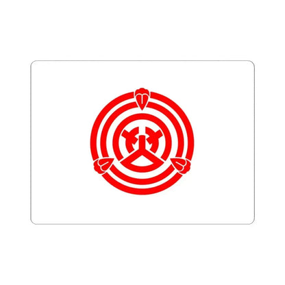 Flag of Okazaki Aichi Japan - STICKER Vinyl Kiss-Cut Decal 4 Inch White - The Sticker Space