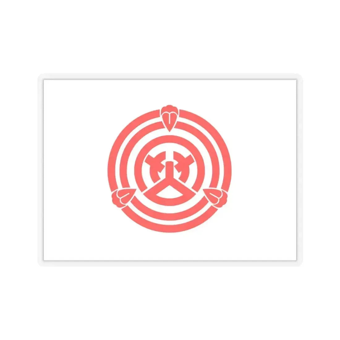 Flag of Okazaki Aichi Japan - STICKER Vinyl Kiss-Cut Decal 6 Inch Transparent - The Sticker Space