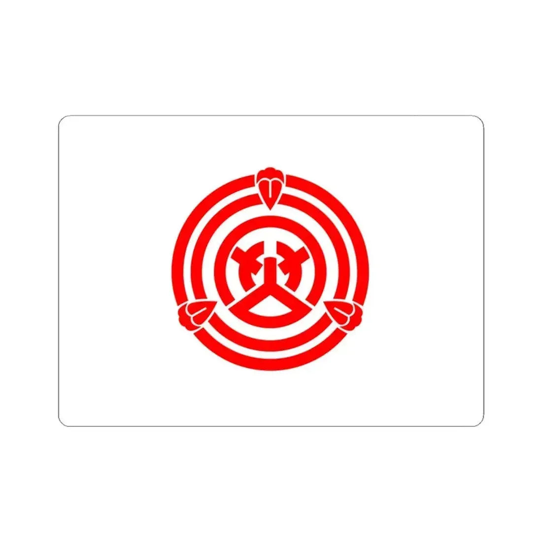 Flag of Okazaki Aichi Japan - STICKER Vinyl Kiss-Cut Decal 6 Inch White - The Sticker Space
