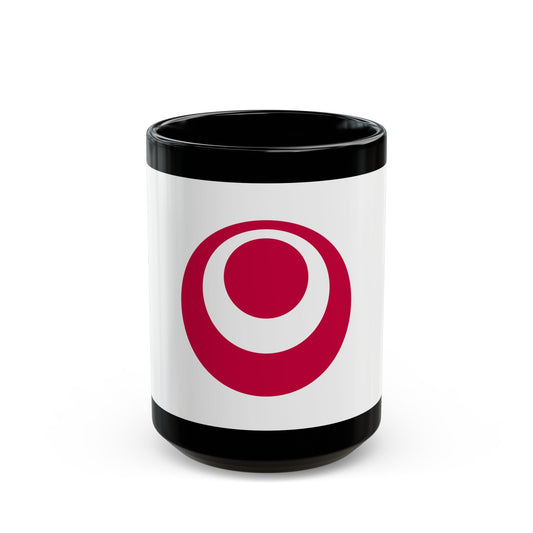 Flag of Okinawa Prefecture Japan - Black Coffee Mug-15oz-The Sticker Space