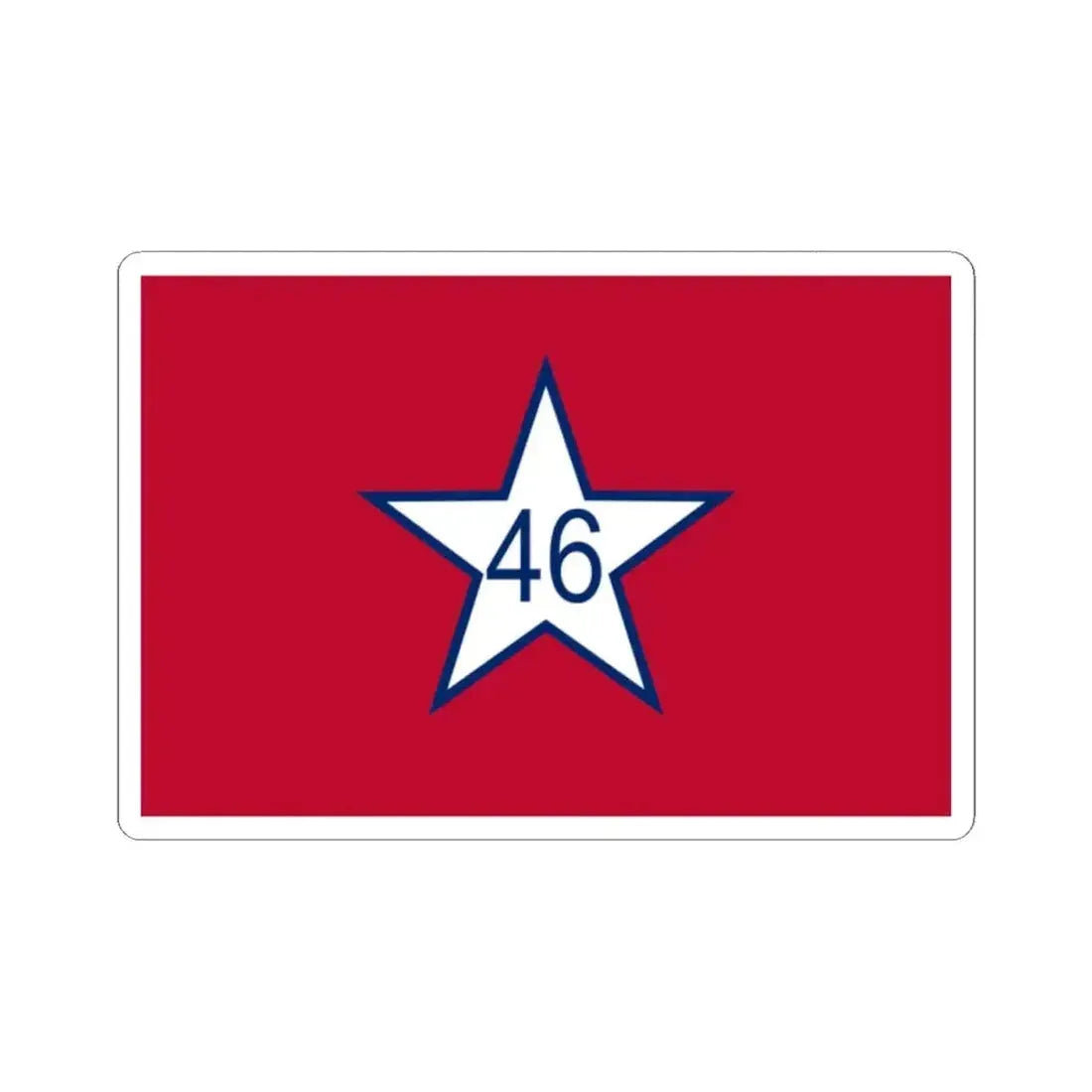 Flag of Oklahoma 1911-1925 (United States) STICKER Vinyl Kiss-Cut Decal 2 Inch White - The Sticker Space
