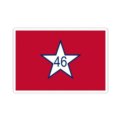 Flag of Oklahoma 1911-1925 (United States) STICKER Vinyl Kiss-Cut Decal 2 Inch White - The Sticker Space