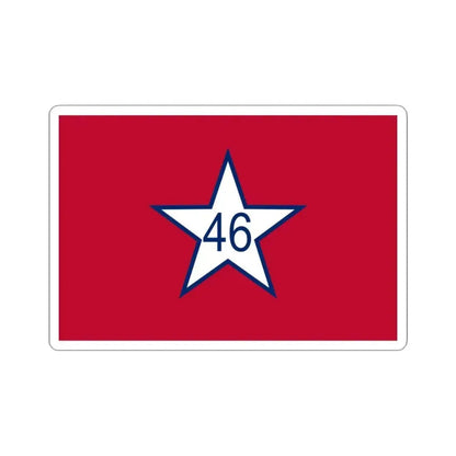 Flag of Oklahoma 1911-1925 (United States) STICKER Vinyl Kiss-Cut Decal 3 Inch White - The Sticker Space
