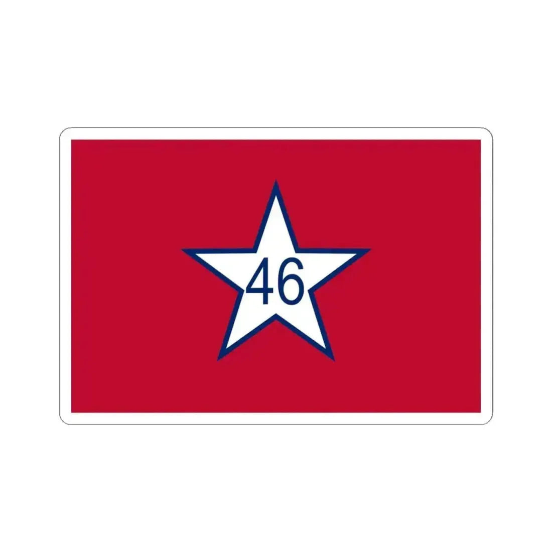 Flag of Oklahoma 1911-1925 (United States) STICKER Vinyl Kiss-Cut Decal 4 Inch White - The Sticker Space