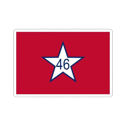 Flag of Oklahoma 1911-1925 (United States) STICKER Vinyl Kiss-Cut Decal 4 Inch White - The Sticker Space