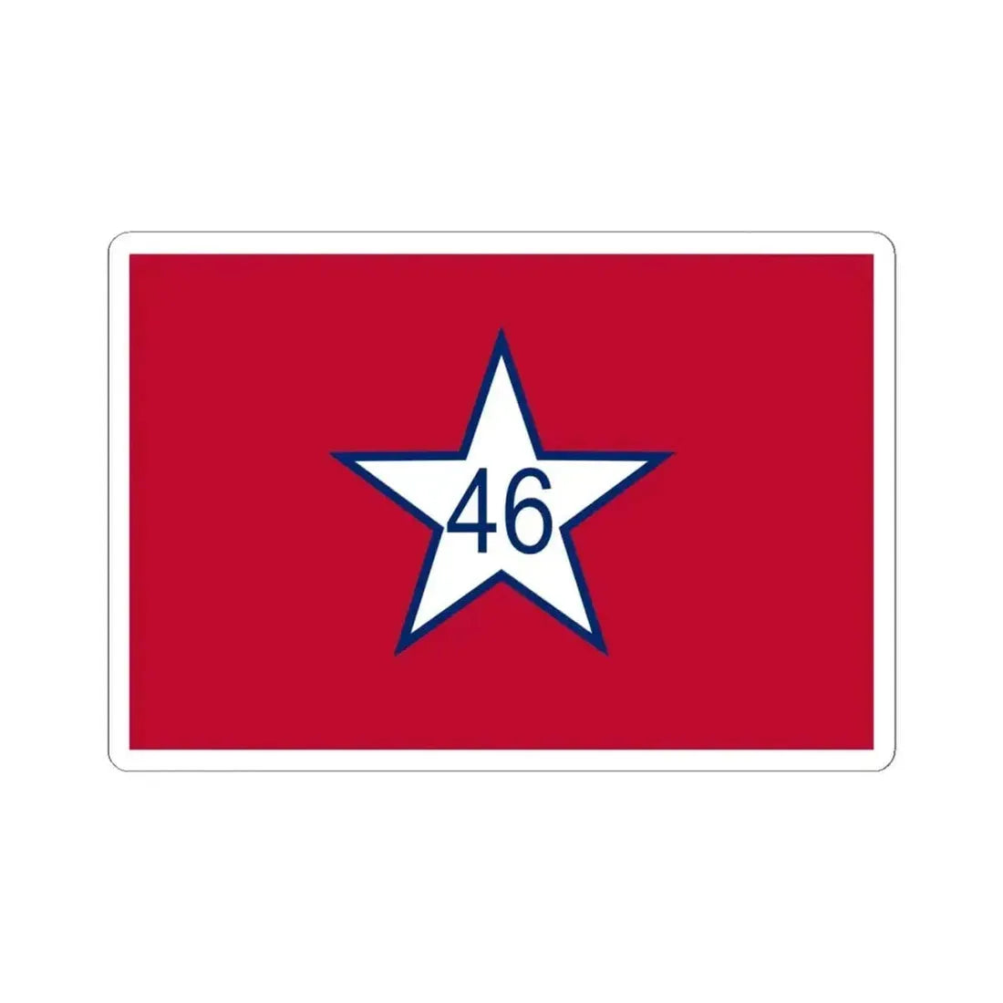 Flag of Oklahoma 1911-1925 (United States) STICKER Vinyl Kiss-Cut Decal 6 Inch White - The Sticker Space