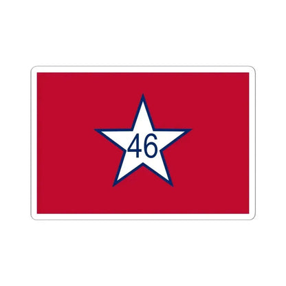 Flag of Oklahoma 1911-1925 (United States) STICKER Vinyl Kiss-Cut Decal 6 Inch White - The Sticker Space