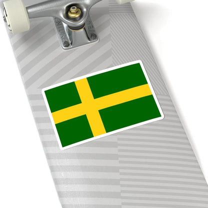 Flag of Oland (Sweden) STICKER Vinyl Kiss-Cut Decal - The Sticker Space