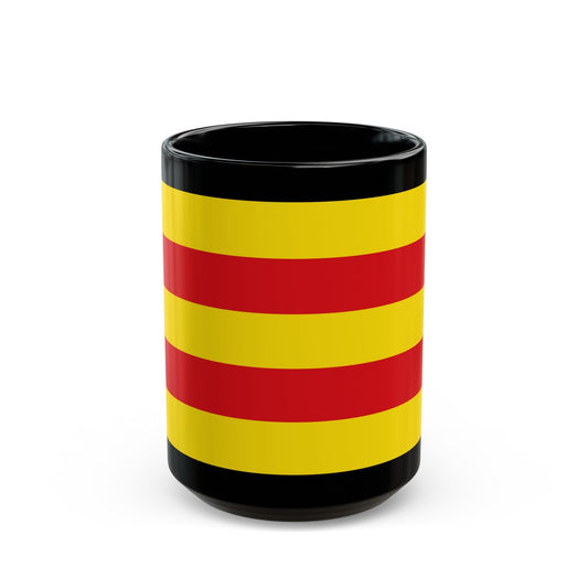 Flag of Oldenburg 2 Germany - Black Coffee Mug-15oz-The Sticker Space