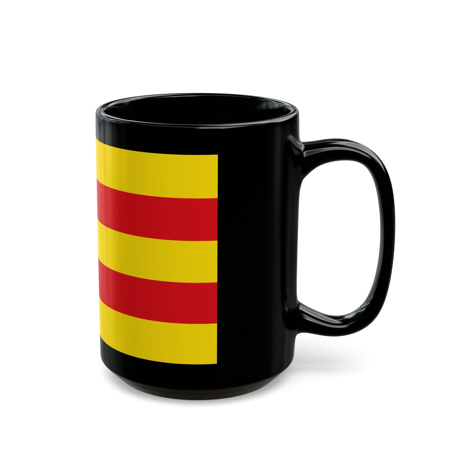 Flag of Oldenburg 2 Germany - Black Coffee Mug-The Sticker Space