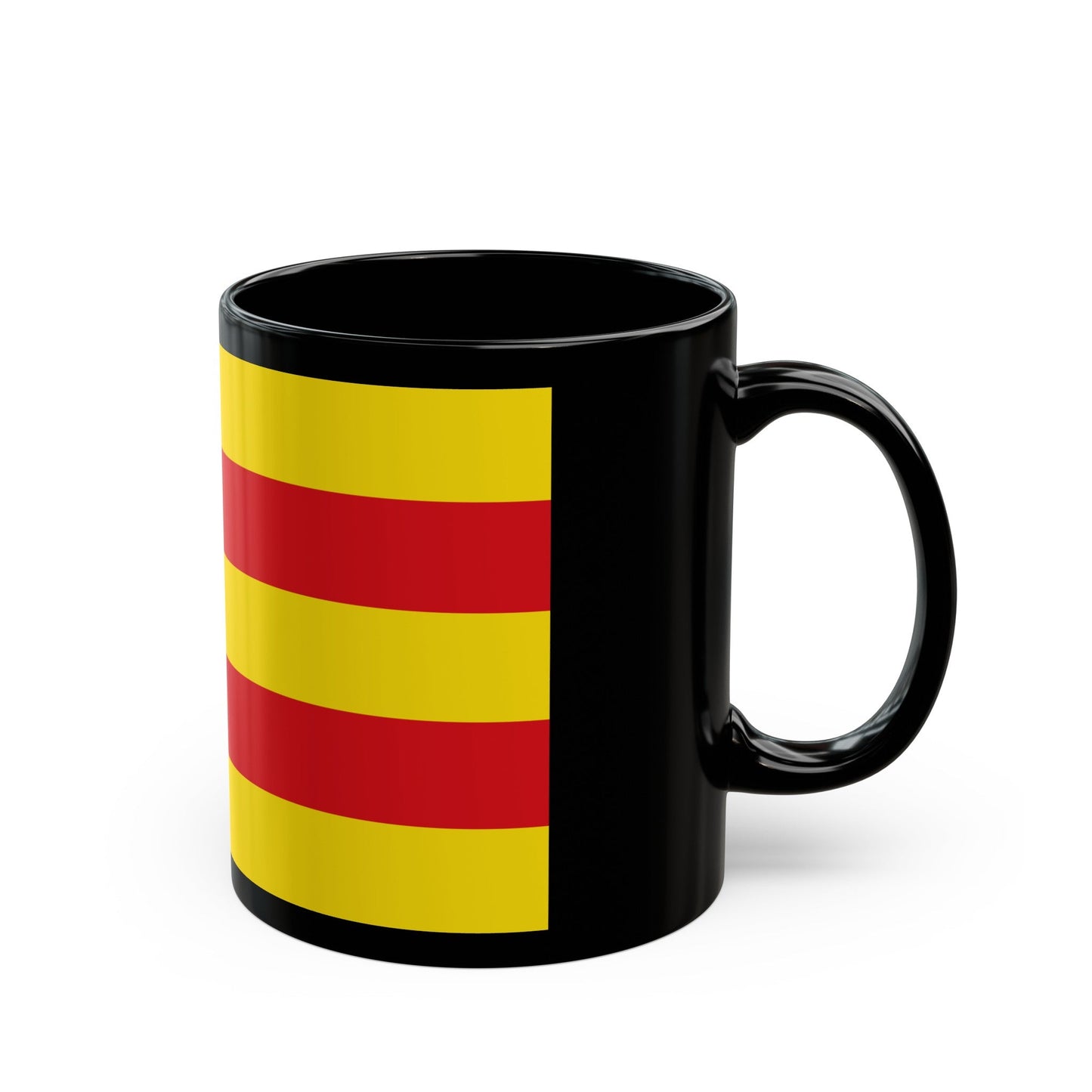 Flag of Oldenburg 2 Germany - Black Coffee Mug-The Sticker Space