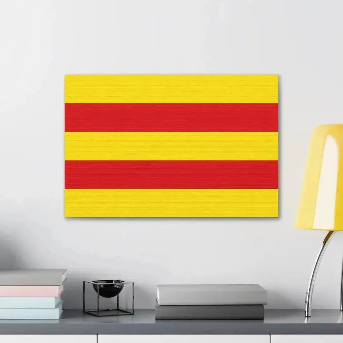 Flag of Oldenburg 2 Germany - Canvas Wall Art - The Sticker Space
