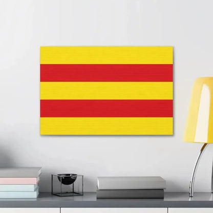 Flag of Oldenburg 2 Germany - Canvas Wall Art - The Sticker Space