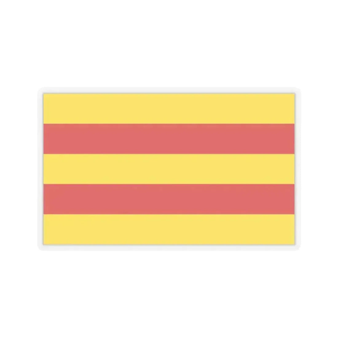 Flag of Oldenburg 2 Germany - STICKER Vinyl Kiss-Cut Decal 2 Inch Transparent - The Sticker Space