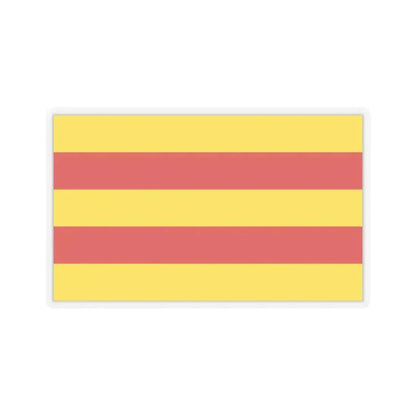 Flag of Oldenburg 2 Germany - STICKER Vinyl Kiss-Cut Decal 2 Inch Transparent - The Sticker Space