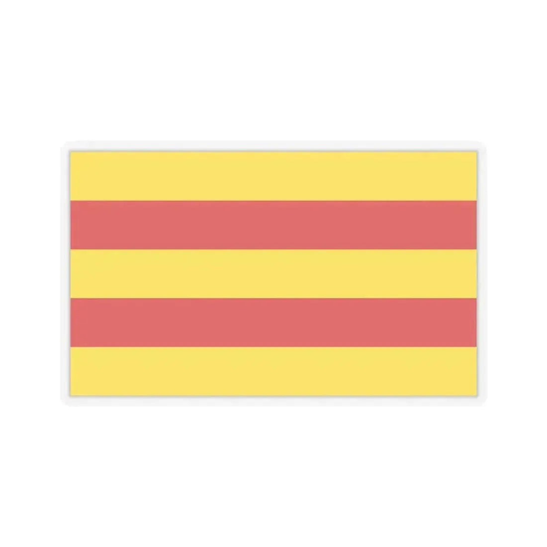 Flag of Oldenburg 2 Germany - STICKER Vinyl Kiss-Cut Decal 3 Inch Transparent - The Sticker Space