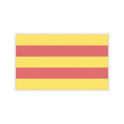 Flag of Oldenburg 2 Germany - STICKER Vinyl Kiss-Cut Decal 3 Inch Transparent - The Sticker Space