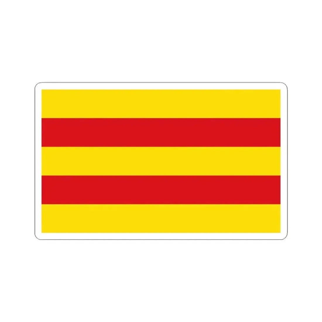 Flag of Oldenburg 2 Germany - STICKER Vinyl Kiss-Cut Decal 3 Inch White - The Sticker Space