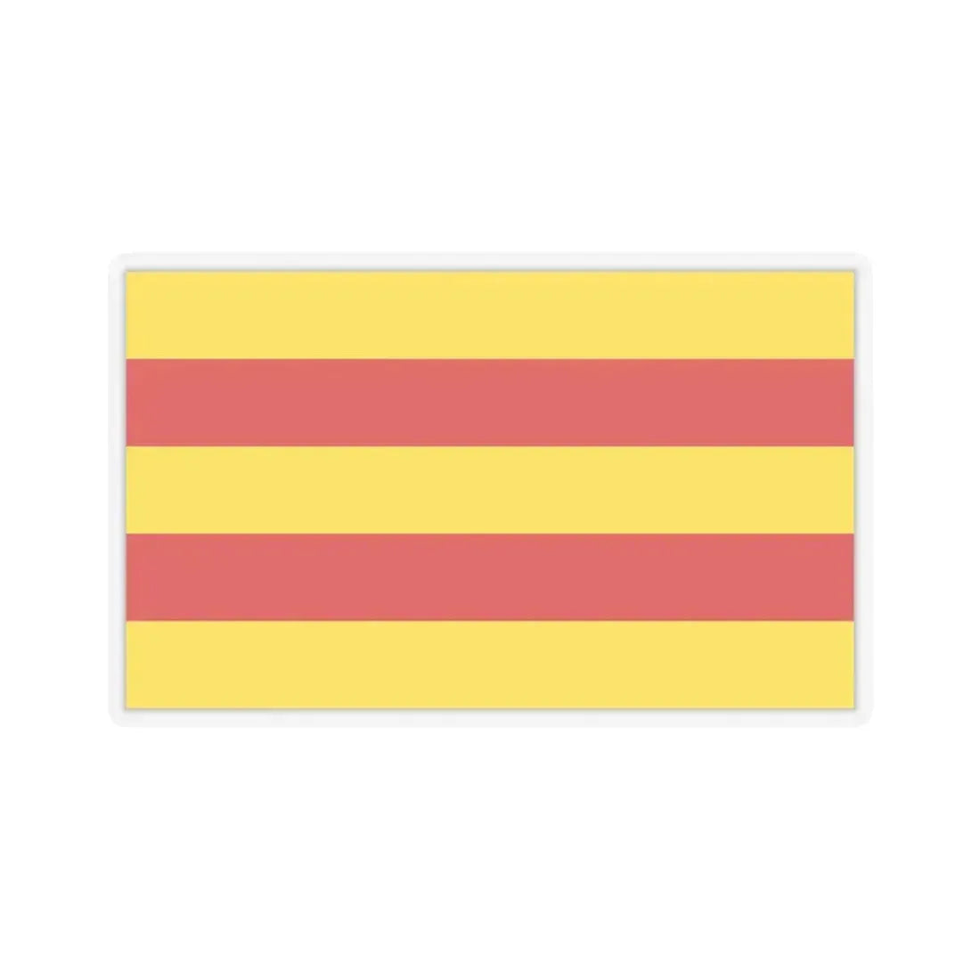 Flag of Oldenburg 2 Germany - STICKER Vinyl Kiss-Cut Decal 4 Inch Transparent - The Sticker Space