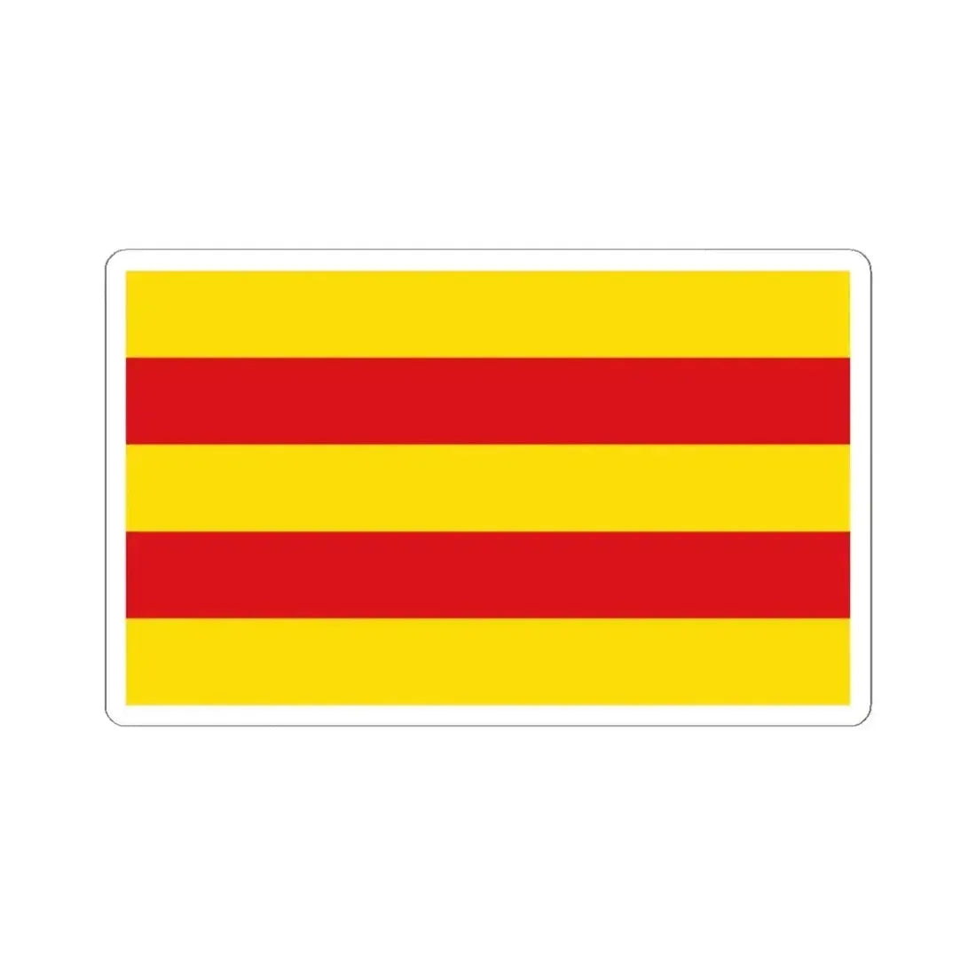 Flag of Oldenburg 2 Germany - STICKER Vinyl Kiss-Cut Decal 4 Inch White - The Sticker Space