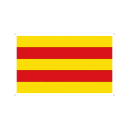 Flag of Oldenburg 2 Germany - STICKER Vinyl Kiss-Cut Decal 4 Inch White - The Sticker Space