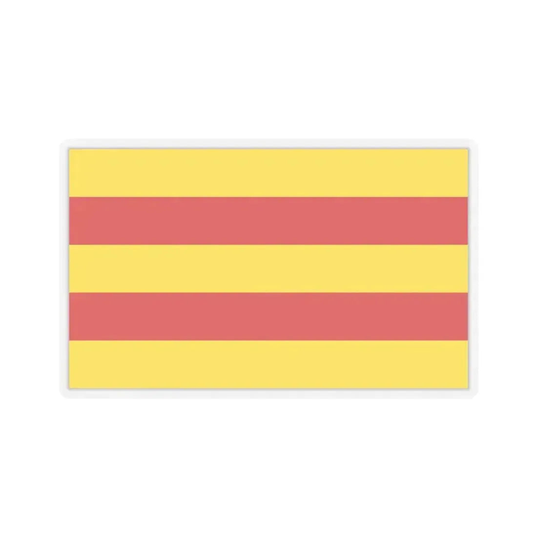 Flag of Oldenburg 2 Germany - STICKER Vinyl Kiss-Cut Decal 6 Inch Transparent - The Sticker Space