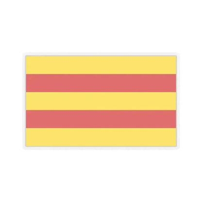 Flag of Oldenburg 2 Germany - STICKER Vinyl Kiss-Cut Decal 6 Inch Transparent - The Sticker Space