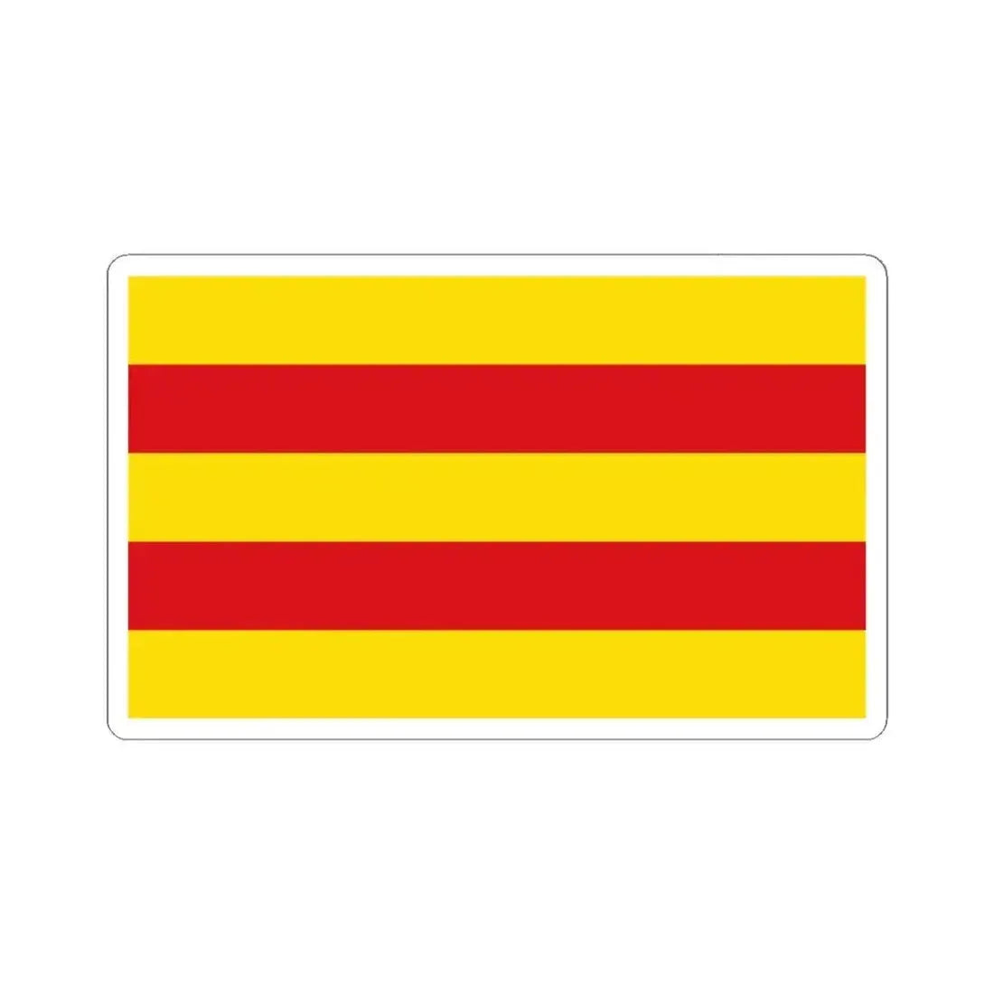 Flag of Oldenburg 2 Germany - STICKER Vinyl Kiss-Cut Decal 6 Inch White - The Sticker Space